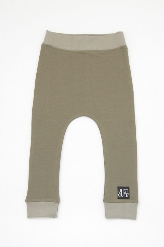 Tepláky basic khaki