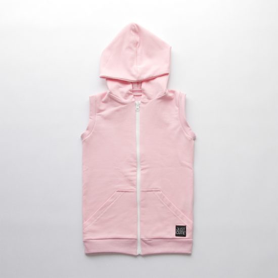 Vesta zipper ružová