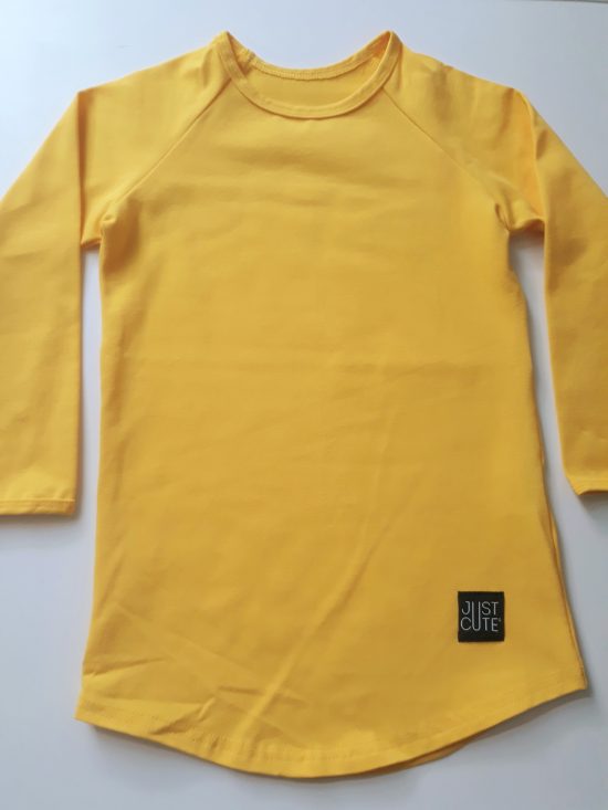 tričko long žltá